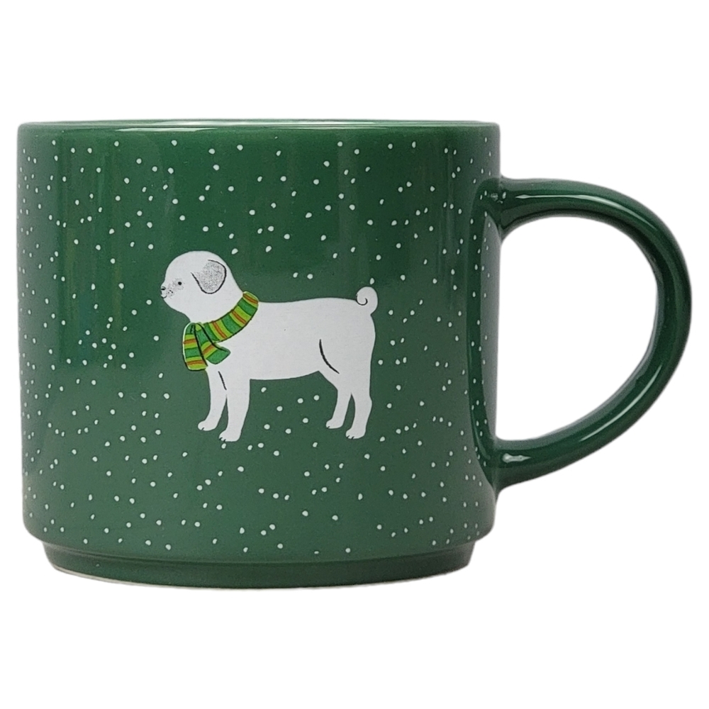 Elum Home Winter Dog Stackable Mug 16oz New Fine China/ Nouvelle Porcelaine Fine